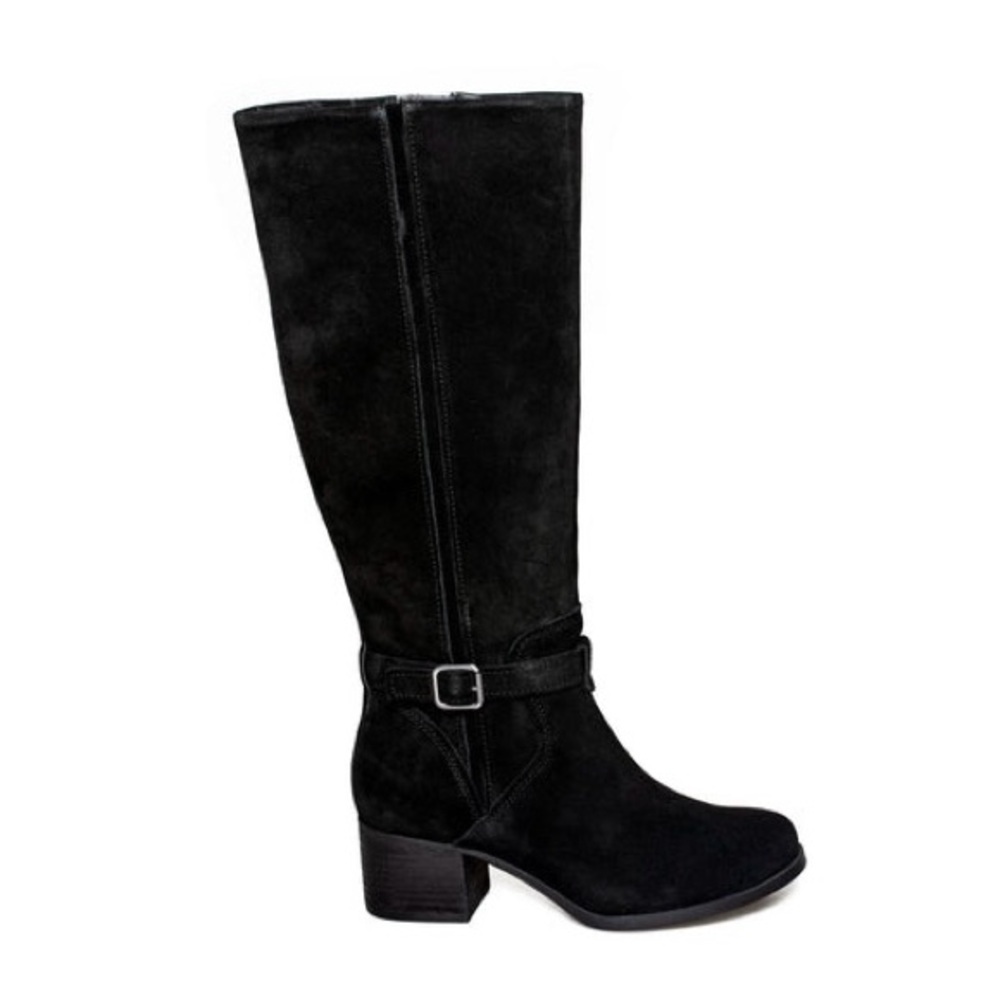 Koolaburra by UGG Boots Black Suede Heeled Size 7